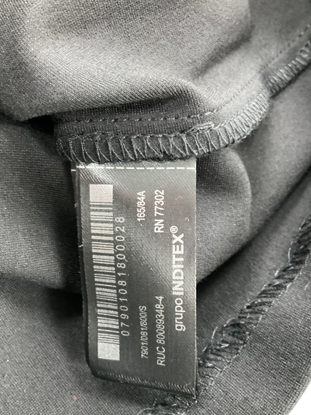 ZARA Black Fitted Tank Top With A Zip UK S