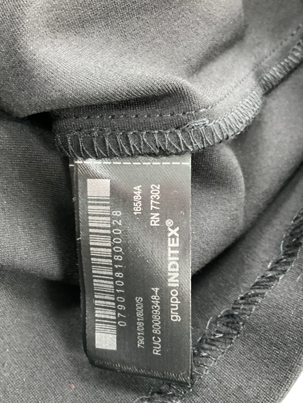 ZARA Black Fitted Tank Top With A Zip UK S