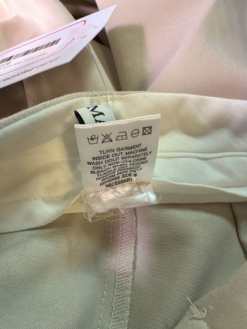 Sunder Market Cream Wide Leg Trousers UK M