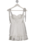 Adeirlina White Pleated Corset Mini Dress UK XS