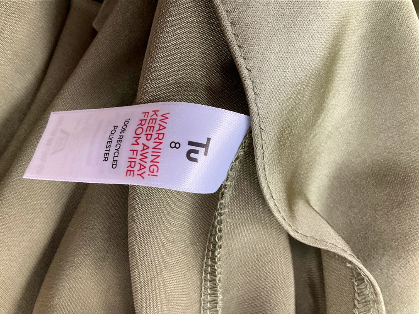 TU Green Sleeveless Dress UK 8