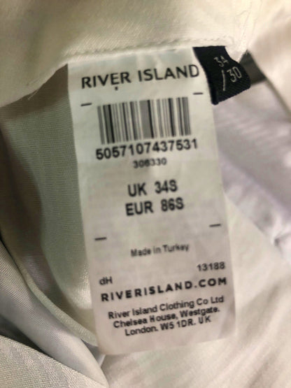 River Island Grey Check Trousers UK 34S