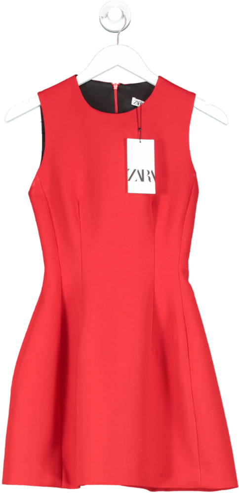 ZARA Red Mini Dress UK XS