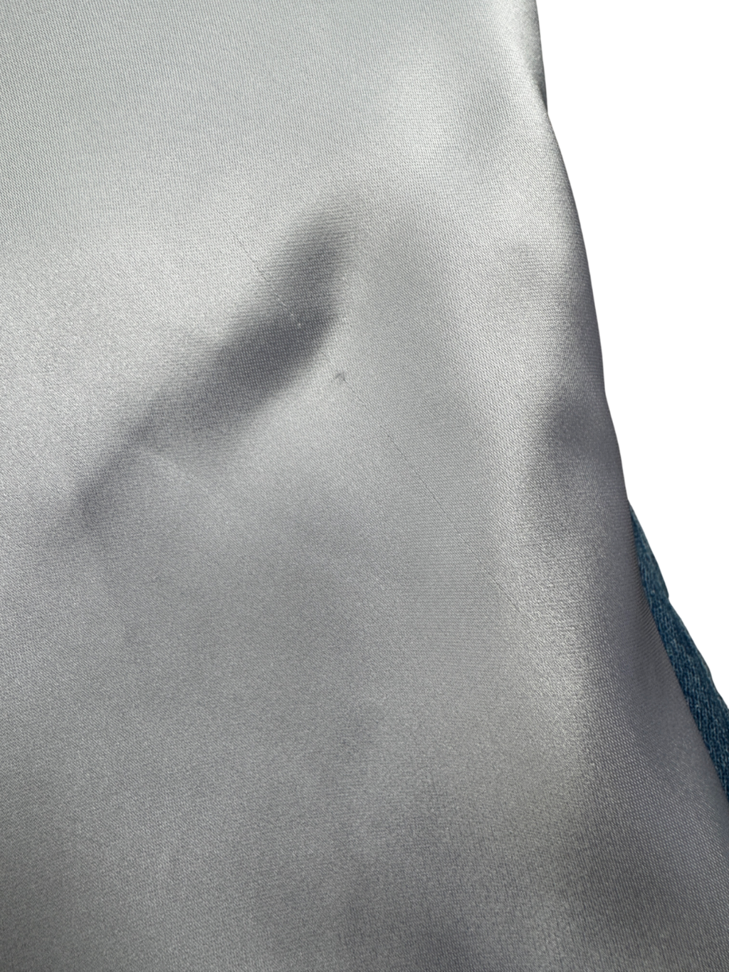 Christopher Esber Metallic Palladium Strapless Satin Dress UK 8