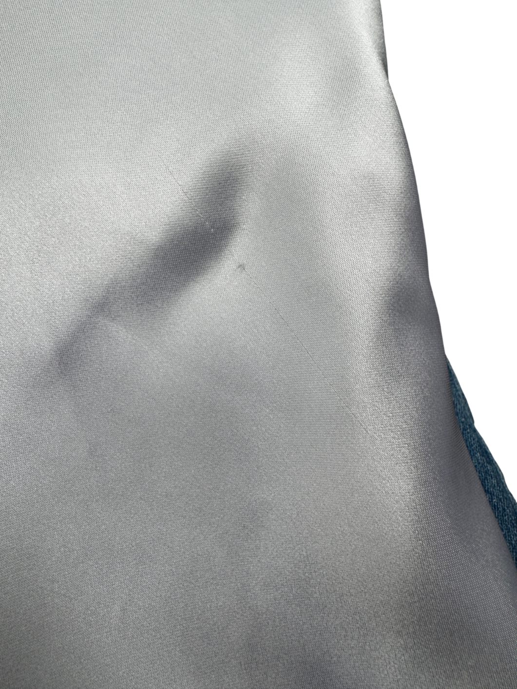 Christopher Esber Metallic Palladium Strapless Satin Dress UK 8