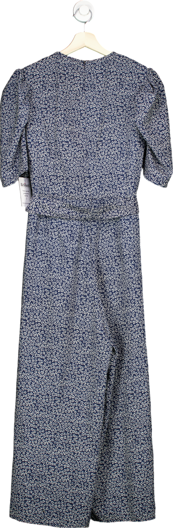 PrettyLittleThing Blue Floral Maxi Dress UK 14