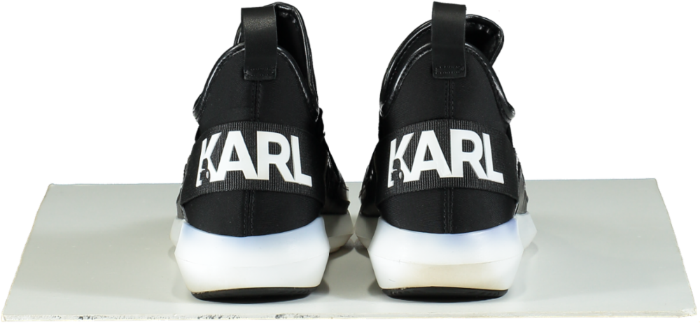 Karl Lagerfeld Black Vitesse Trainers UK 3