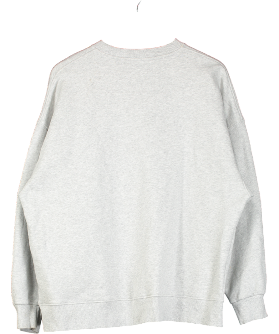 Rotate Birger Christensen Grey Oversize Rotate Sunday Logo Embroidered Sweatshirt UK XS