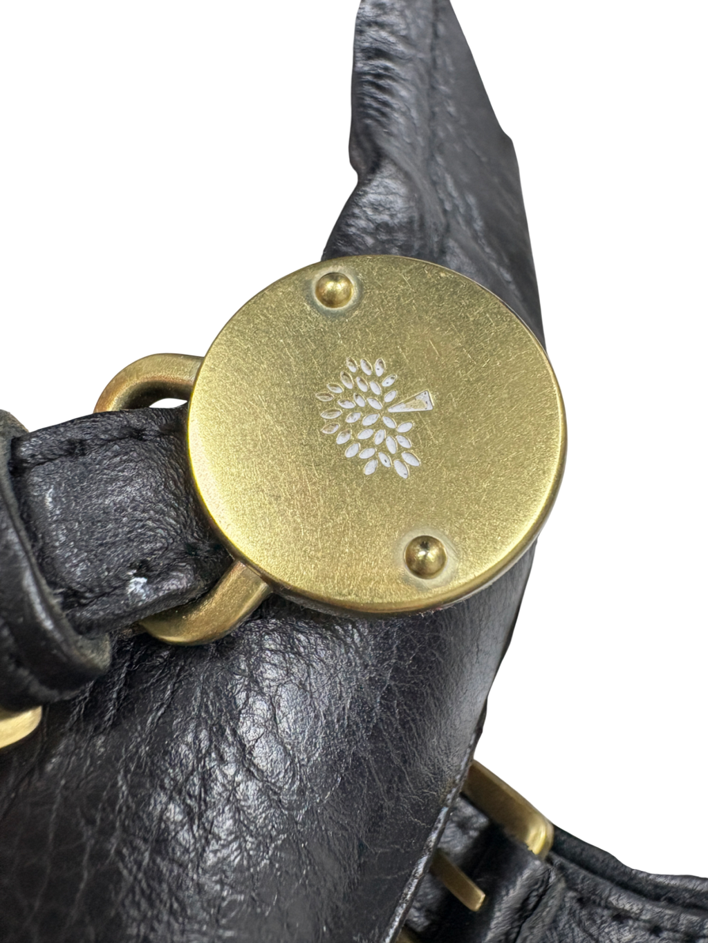 Mulberry Black Bayswater Ballerina Leather Pumps UK 7 EU 40 👠