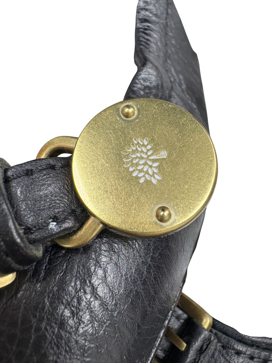 Mulberry Black Bayswater Ballerina Leather Pumps UK 7 EU 40 👠