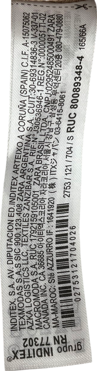 ZARA Beige Relaxed Fit Pleated Trousers UK S