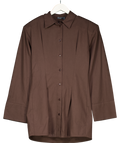 ASOS Chocolate Brown Mini Shirt Dress UK 8