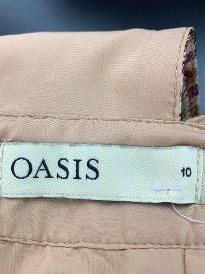 Oasis Multicolour Check Pinafore Dress UK 10