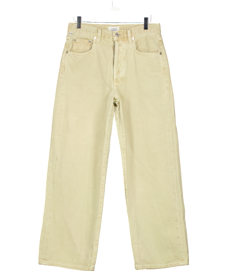 Citizens of Humanity Beige Natural Pina Low Rise Baggy Crop W24