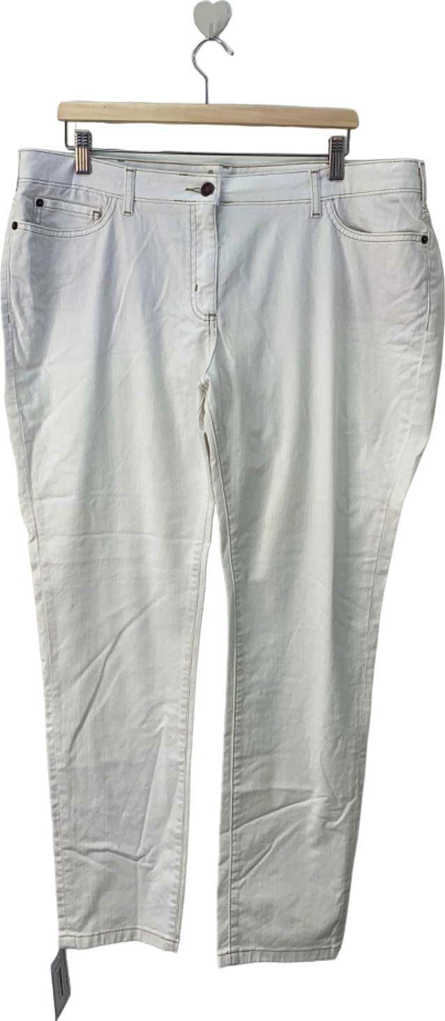 Boden White Straight Leg Jeans 20R