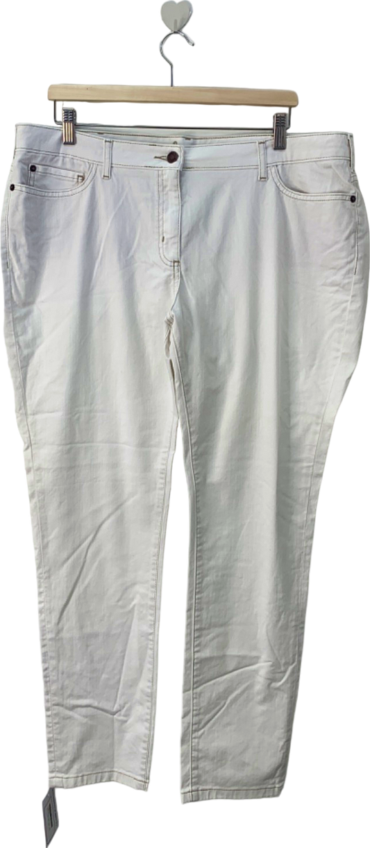 Boden White Straight Leg Jeans 20R