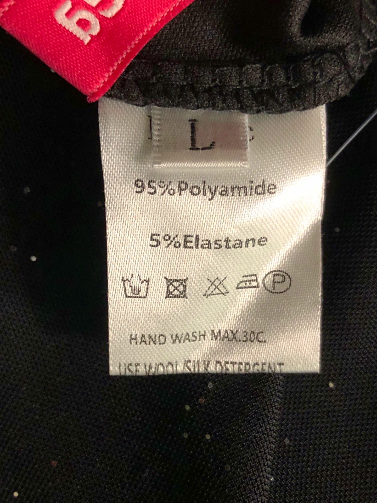 Marthea Black Sparkle Dress with Tie Detail UK L