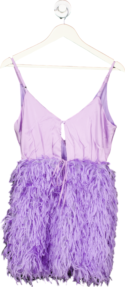 Jaded Rose Lilac Feather Mini Dress UK 10