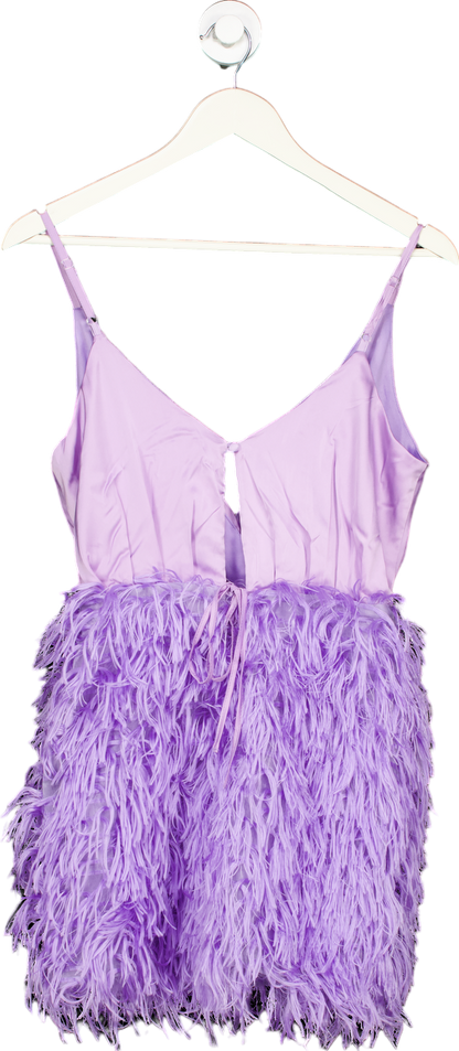 Jaded Rose Lilac Feather Mini Dress UK 10