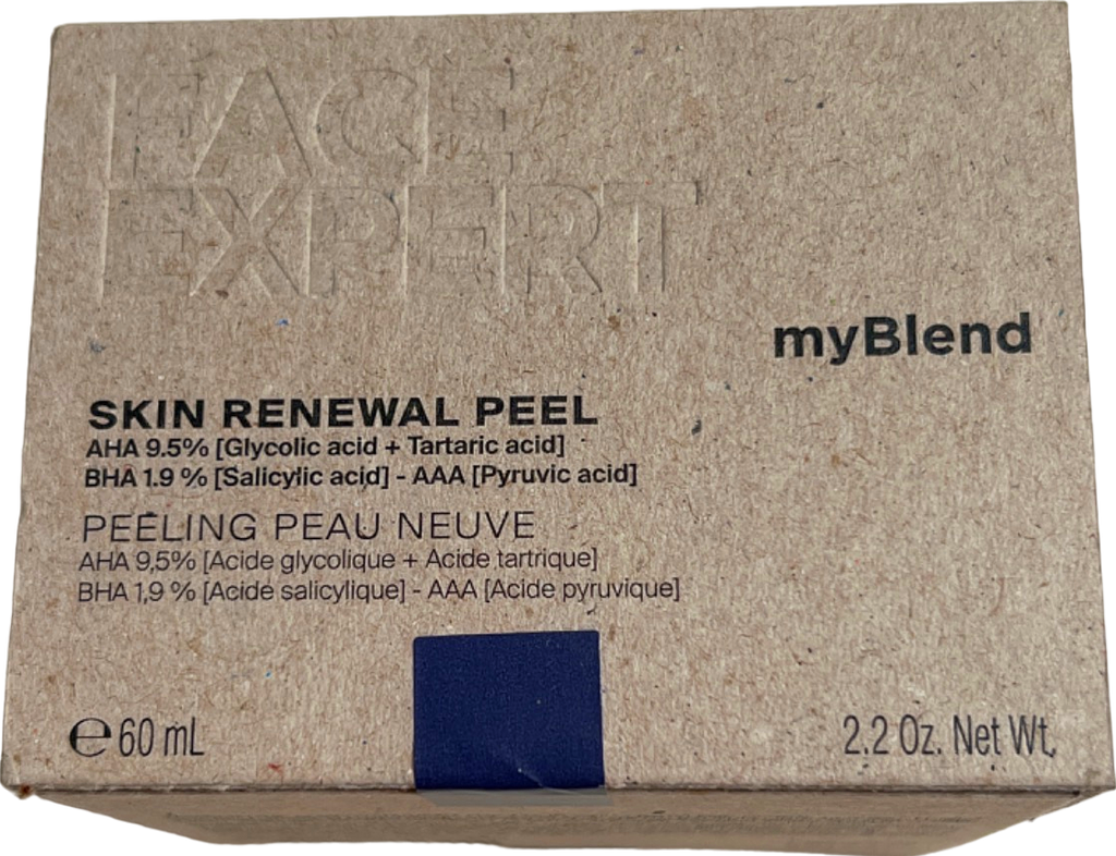 myBlend Face Expert Skin Renewal Peel AHA 9.5% (Glycolic Acid + Tartaric Acid) 60 ml