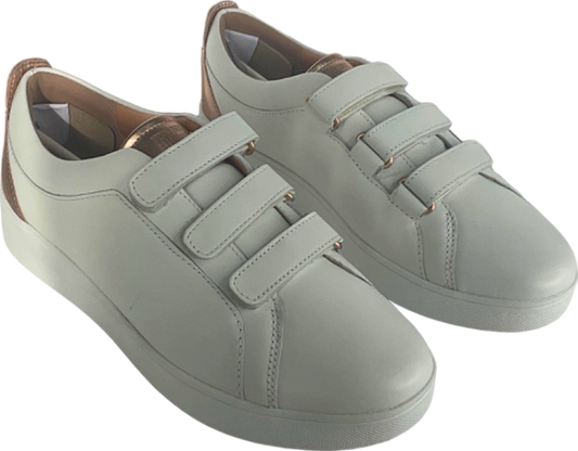 Fitflop White Leather Velcro Sneakers UK 5