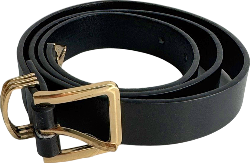 HECHO Black Leather Belt UK S/M