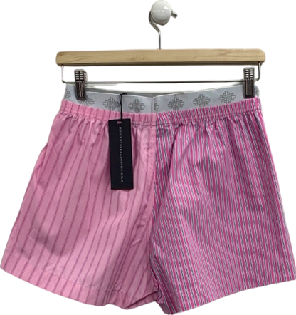 The Couture Club Pink Spliced Stripe Shorts UK 10