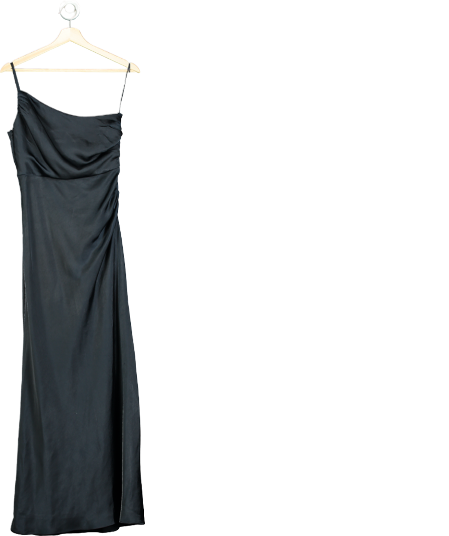 FOREVER NEW Blue Kelly One Shoulder Satin Maxi Dress UK 8