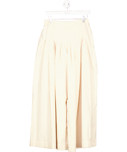 Free People Natural Cassia Pleated Wide leg Trousers UK 8