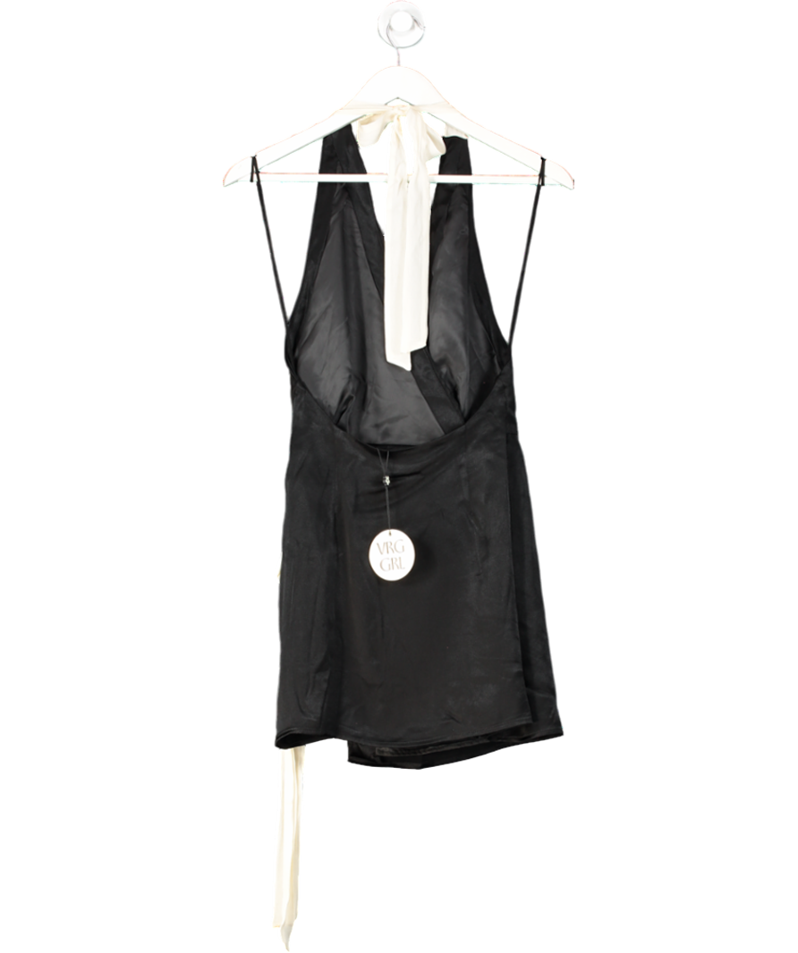 VRG GRL Black Lo Mini Dress UK 6