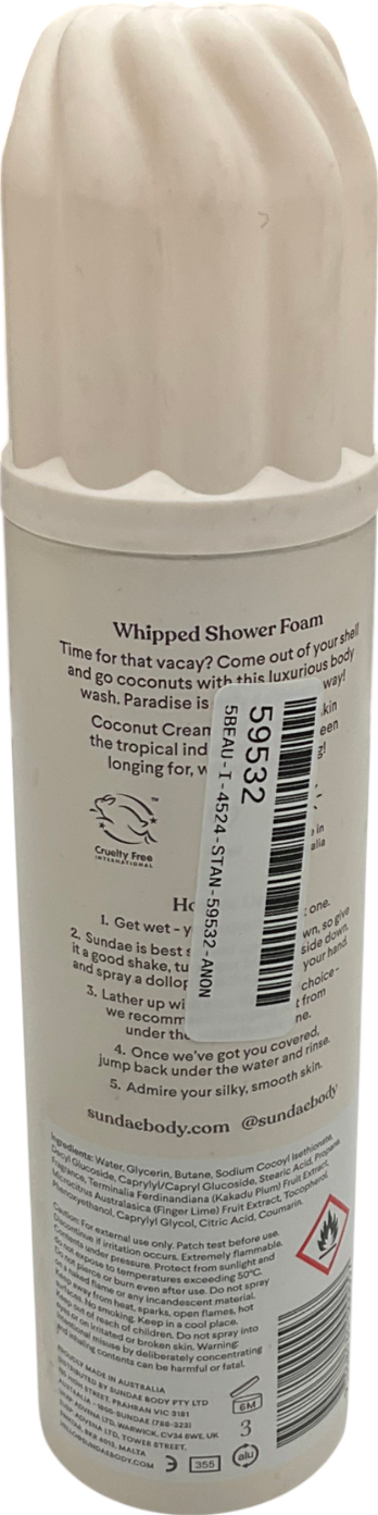 Sundae Whipped Shower Foam Coconut Cream 265ml