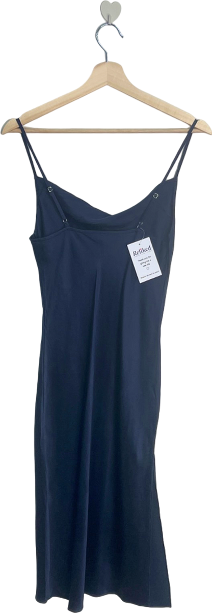 Revolve Navy Blue Midi Slip Dress UK 8
