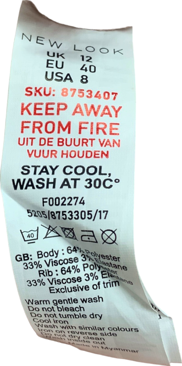 New Look Pink Heart Print Sweatshirt UK Size 12