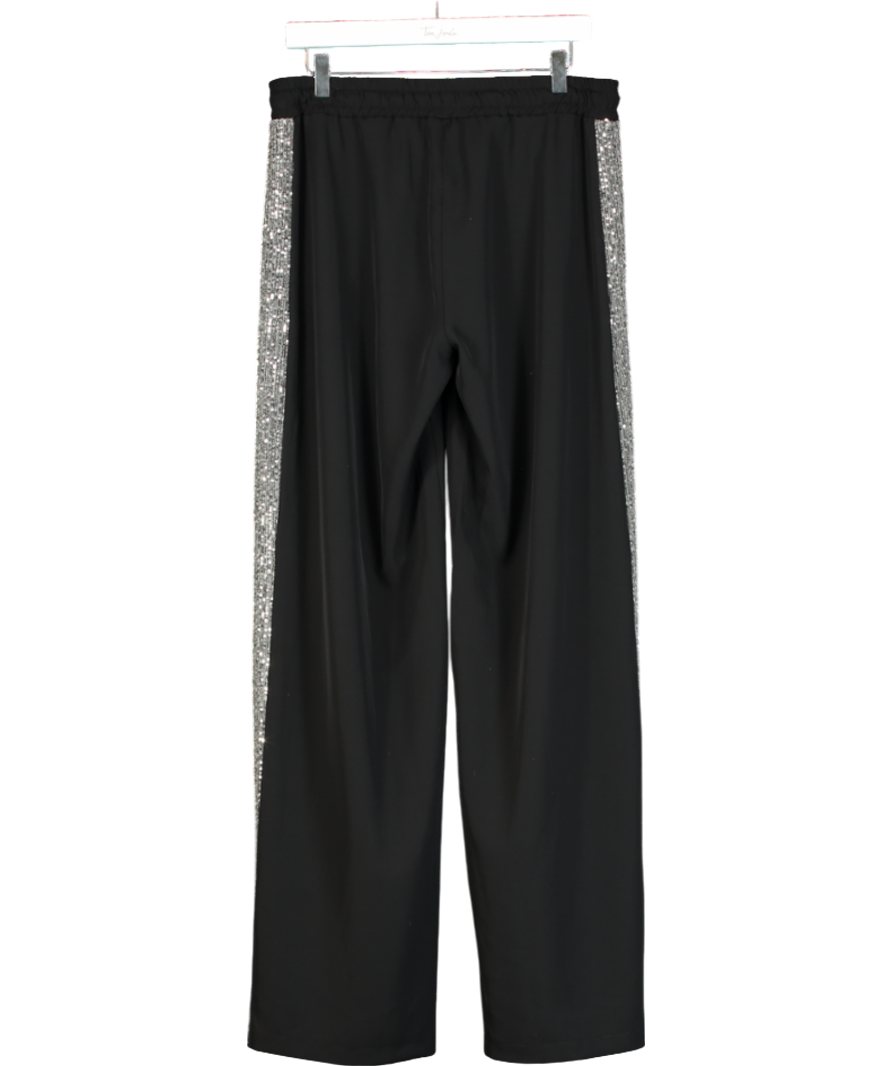 LAW & CO Tempest Trousers - Black With Silver Sequin Uk 14-16 UK L