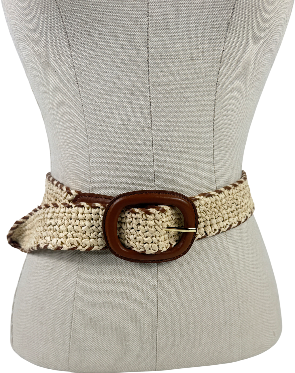 Hobbs Brown Abbie Raffia Belt UK S