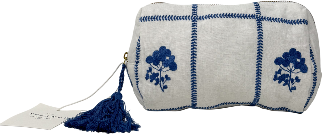 Sezane White Beauty Pouch One Size