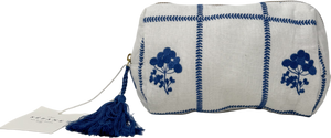 Sezane White Beauty Pouch One Size