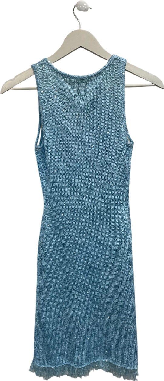 Asta Resort Blue Natalia Mini Dress UK S