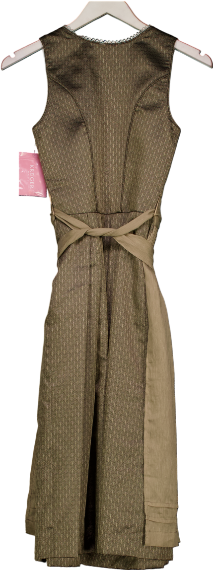 KRUGER Brown Dirndl Hada Dress UK XS