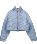 KHRISJOY Blue Quilted Denim Jacket UK M