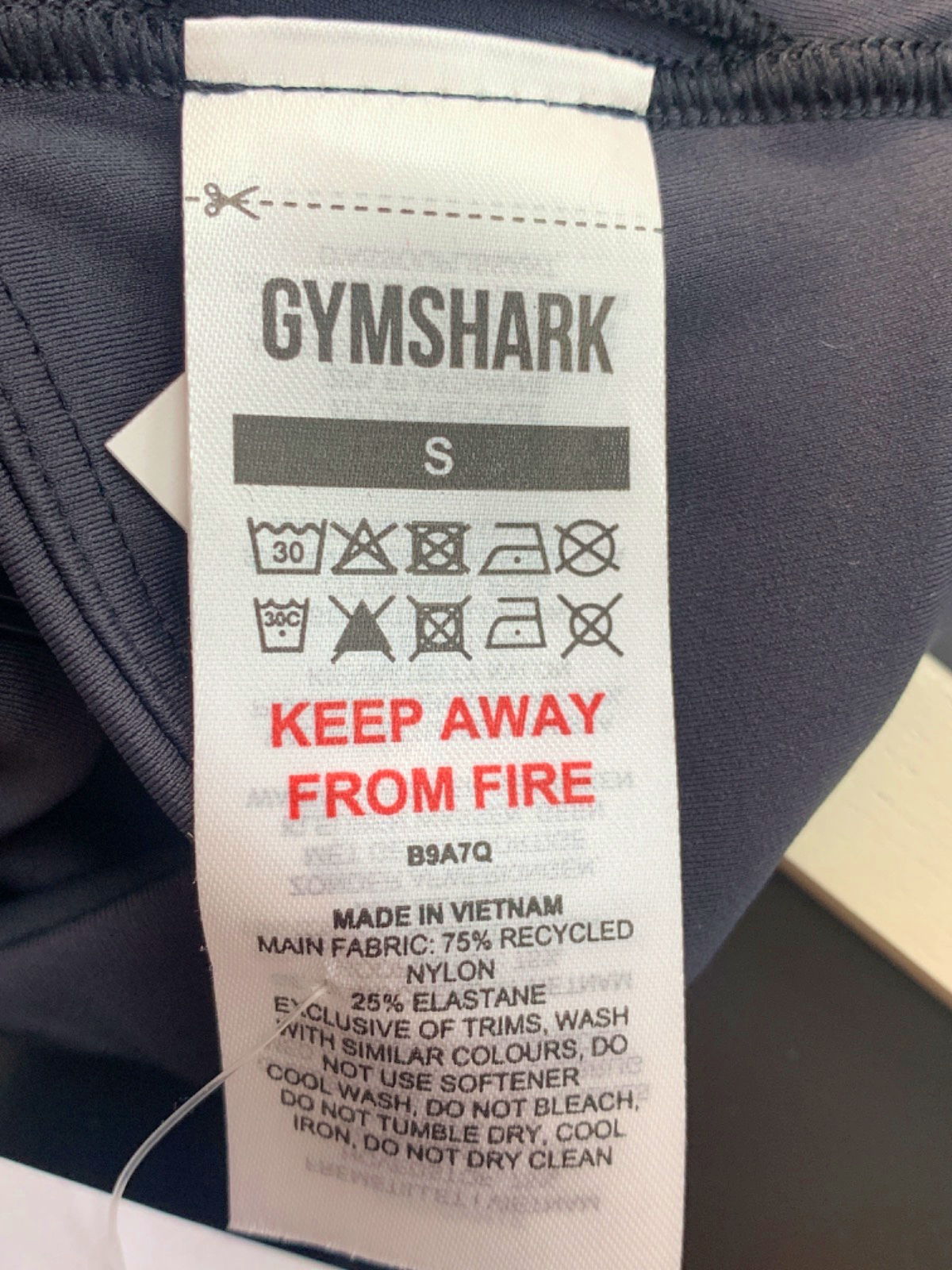 Gymshark Black Halter Neck Sports Bra UK S