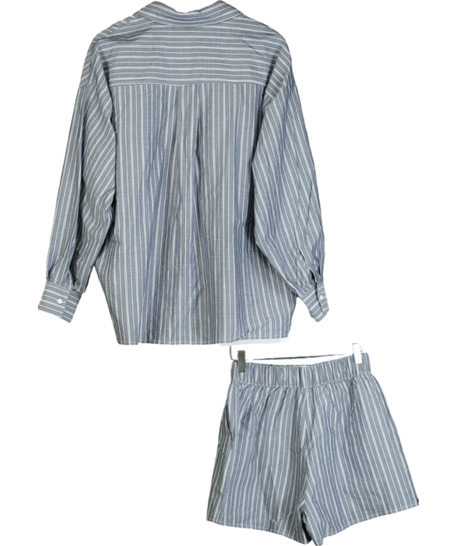 DISSH Blue Sharni Cotton Stripe Set UK 10