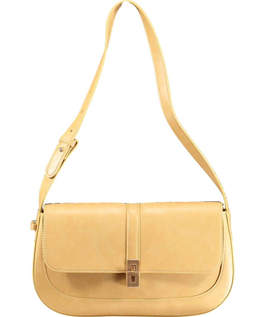Mjade Beige Classic Baguette Handbag