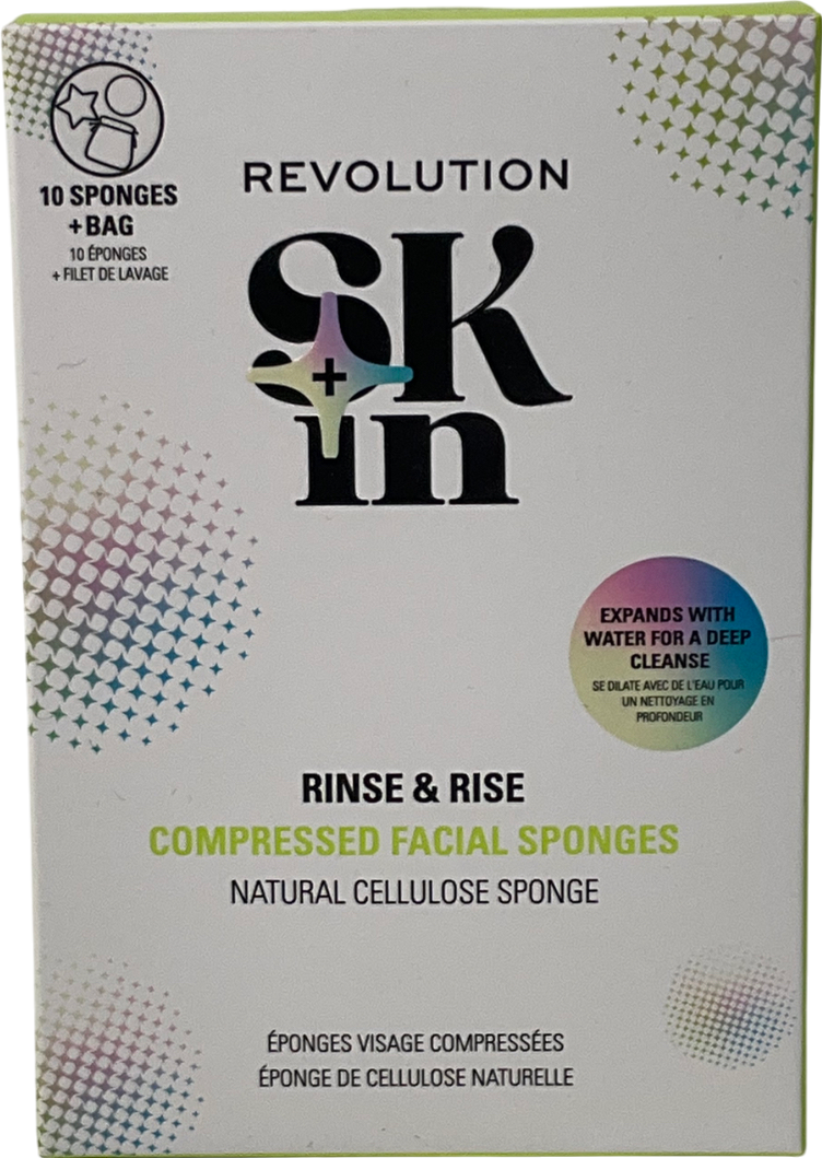 Revolution Facial Sponges Rinse & Rise 10