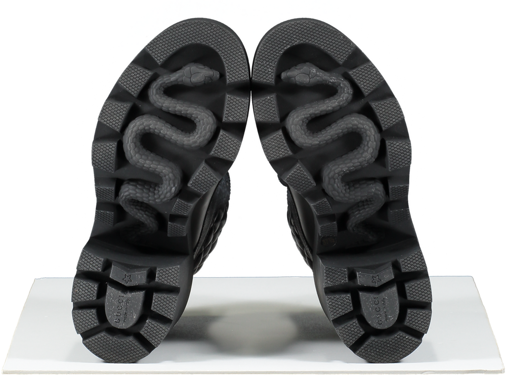 Gucci Gg Ankle Boot In Black Supreme Canvas UK 4.5 EU 37.5 👠