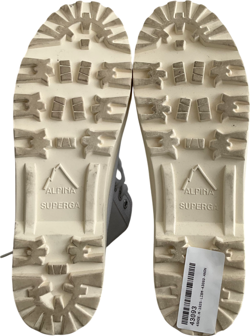 Superga White Canvas High Top UK 6 EU 39 👠