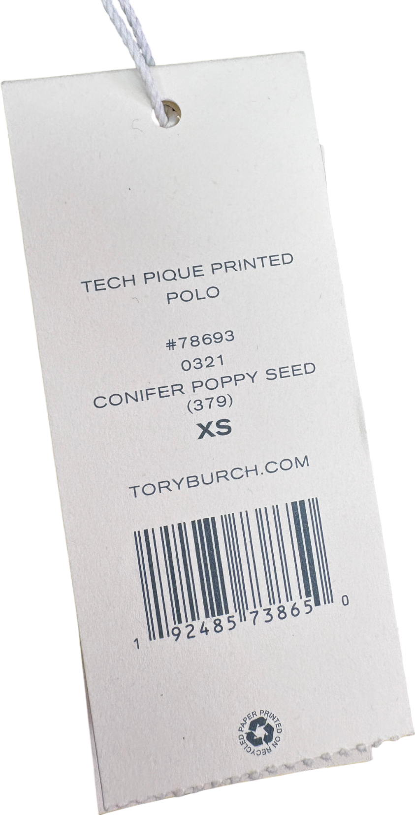 Tory Burch Blue Sport Polo Shirt UK XS