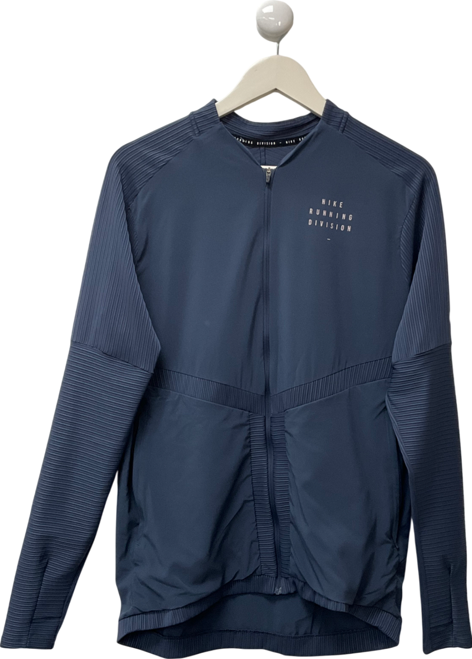 Nike Blue Running Run Division Statement Element Zip Through Sweat UK M