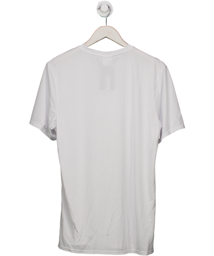 gymshark White Arrival V-neck Vented T-shirt UK XL