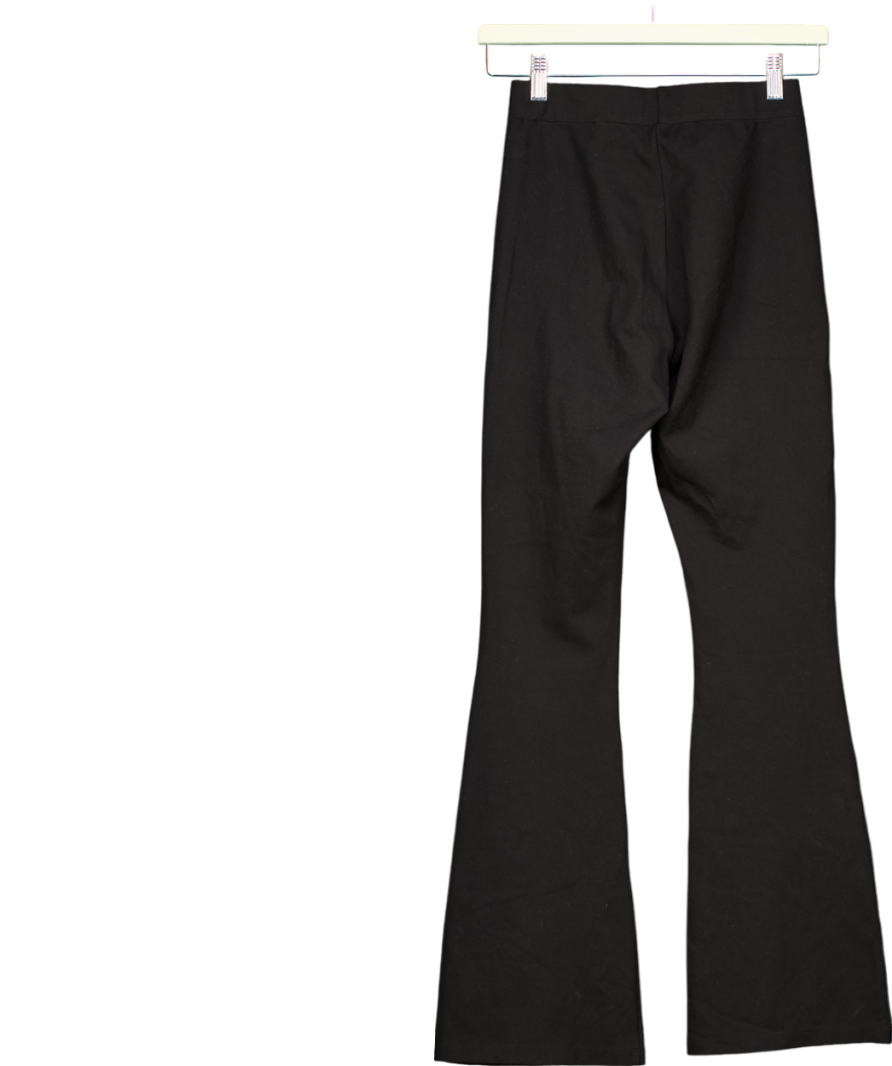 The Kooples Black Stretch Flared Trousers UK 4